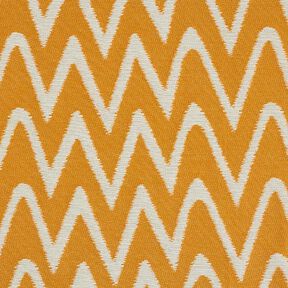 Outdoortyg jacquard Ikatmönster – senap, 