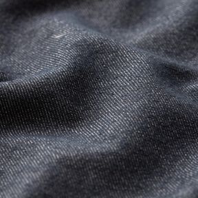 Stretch denim bomullsmix medium – svartblå, 