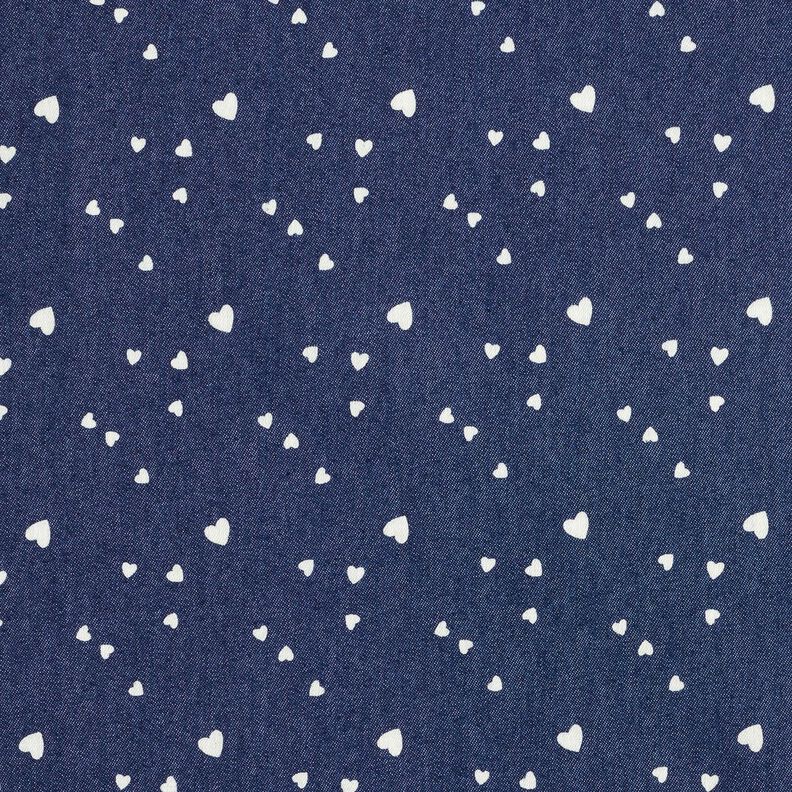 Chambray Små hjärtan – marinblått/yllevit,  image number 1