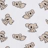 GOTS Bomullsjersey Koalabjörn | Poppy Fabrics – vit/mandel,  thumbnail number 1