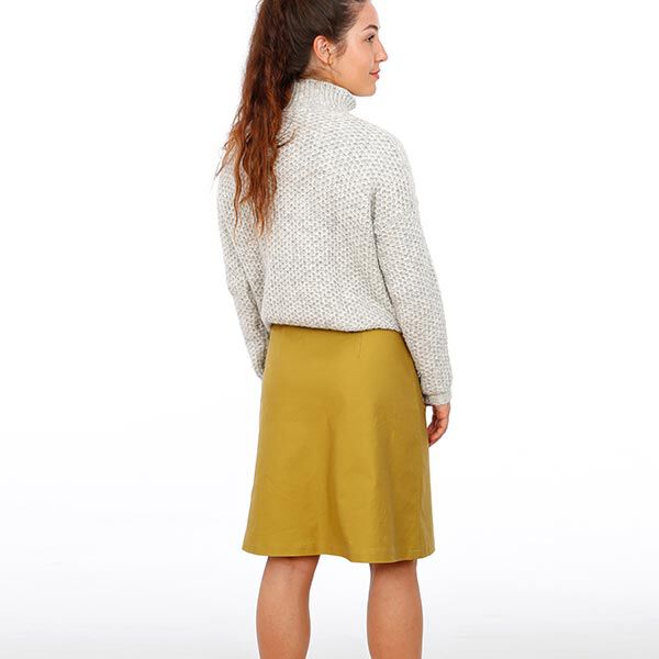 FRAU INA - enkel kjol med påsydda fickor, Studio Schnittreif  | XS -  XXL,  image number 4