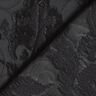 Klädtyg jacquard Brokad blommor – svart,  thumbnail number 4