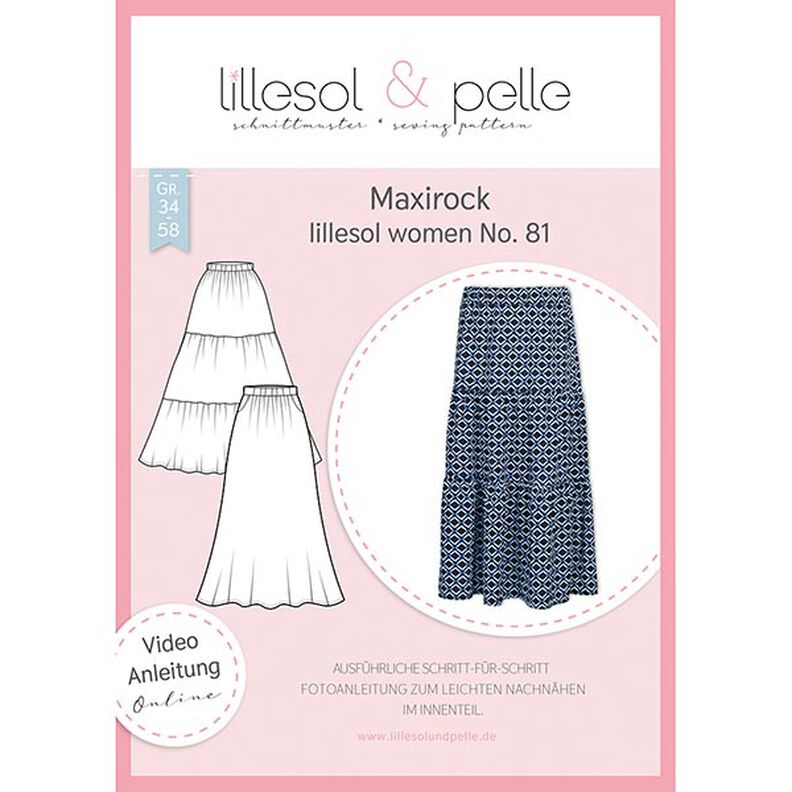 maxi kjol | Lillesol & Pelle No. 81 | 34-58,  image number 1