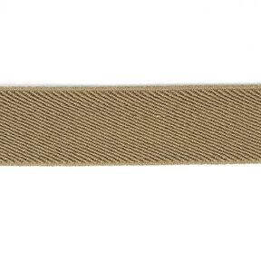 Gummiband Basic - mörkbeige, 