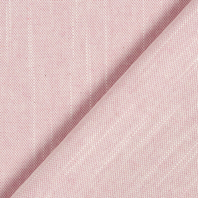 Dekorationstyg Halvpanama tunn struktur – rosa/ljusbeige,  image number 4