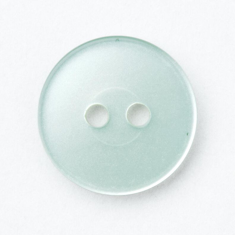 2-hålsknapp blank [Ø 15 mm] – ljus mint,  image number 1