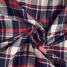 Bomullsflanell rutigt – svartblå/karminröd,  thumbnail number 3
