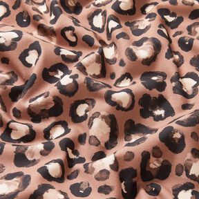 Dekorationstyg Canvas leoprickar – kanel/svart, 