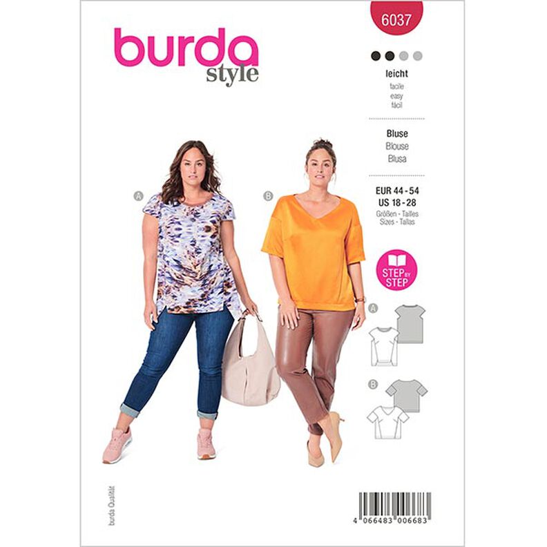Blus, Burda 6037 | 44 - 54,  image number 1