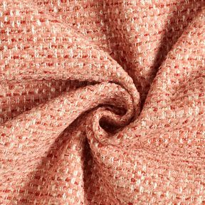 Stoppningstyg färgglad bouclé-look – gammalrosa/kräm, 