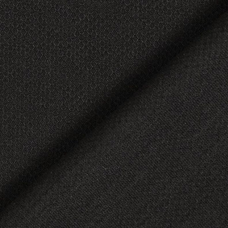 bomullspiqué enfärgat – svart,  image number 3