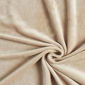 Stretchsammet Plyschtyg – ljusbeige, 