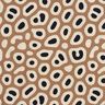 Dekorationstyg Halvpanama abstrakt leopardmönster – ljusbrun/cashew,  thumbnail number 1