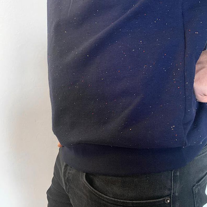 Mjuk sweat färgglada färgstänk – marinblå,  image number 8