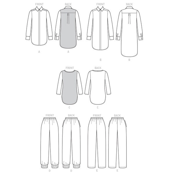 Tunika|Byxor, Butterick 6294|34 - 42, image number 12