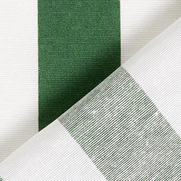 Dekorationstyg Canvas Ränder – grön/vit,  image number 4