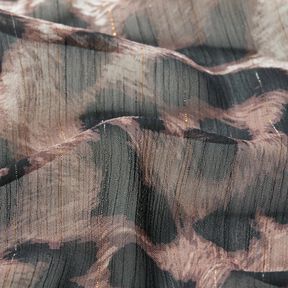 chiffong lejon & lurexränder – beige/svart, 