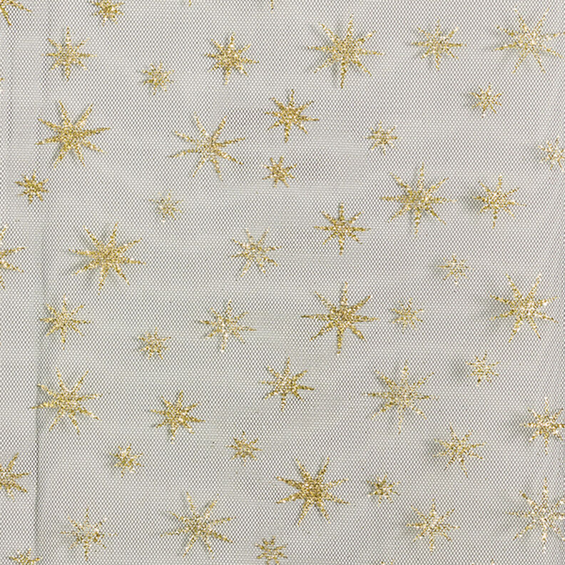 tyll glitterstjärnor – svart/guld,  image number 1