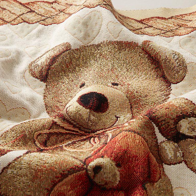 Dekorationstyg Gobelängstycke Teddybjörnar – beige,  image number 2