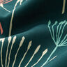 Dekorationstyg Halvpanama maskrosor – petrol/ljus mint,  thumbnail number 2