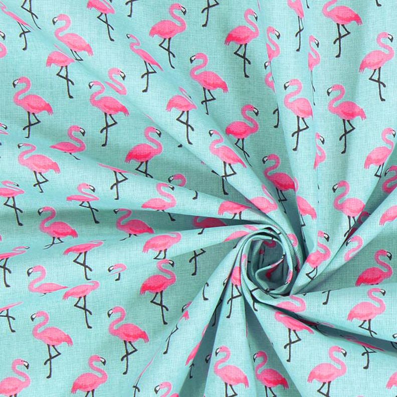 Behandlad bomull Flamingo – ljusblått,  image number 2