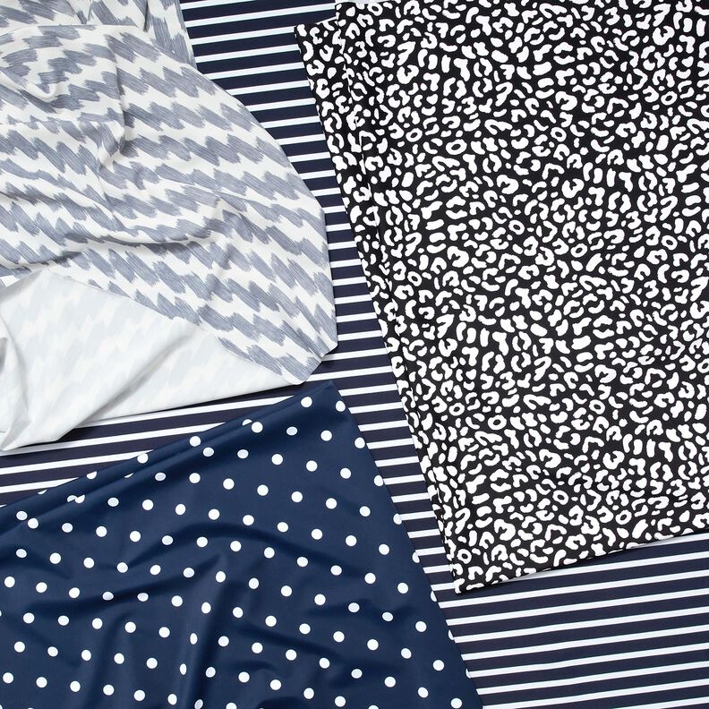 Baddräktstyg Polkadots – marinblått/vit,  image number 5