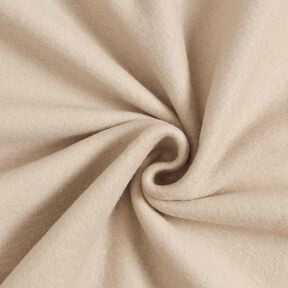 Bomullsfleece Enfärgat – mandel, 