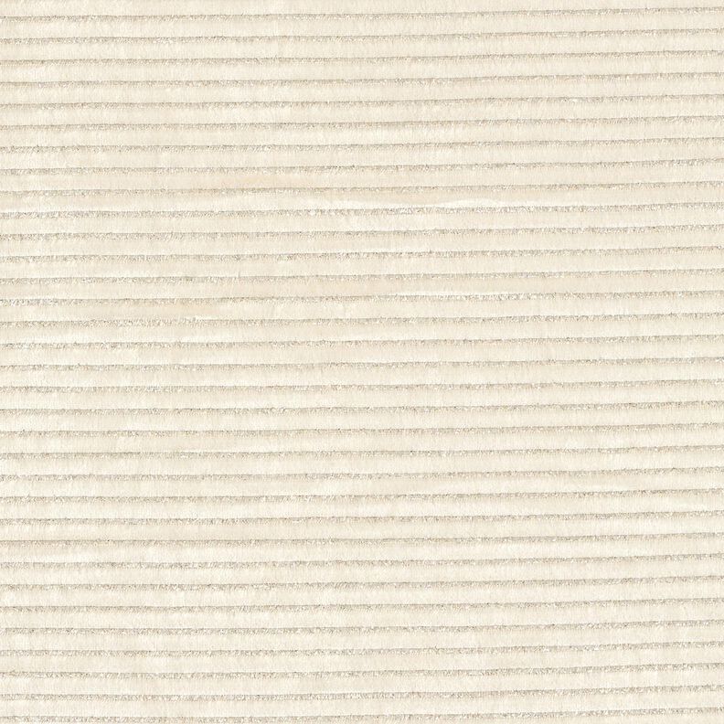 Plyschtyg glitterränder – ljusbeige/silvermetallic, image number 1