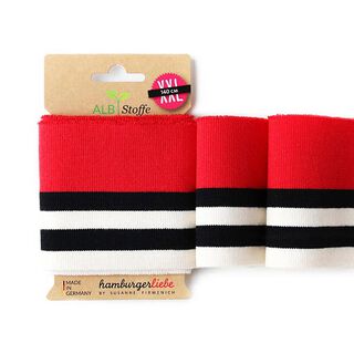 GOTS Ekologiska stickade muddar CUFF ME COLLEGE [140 cm | 7,5 cm] | Albstoffe | Hamburger Liebe, 