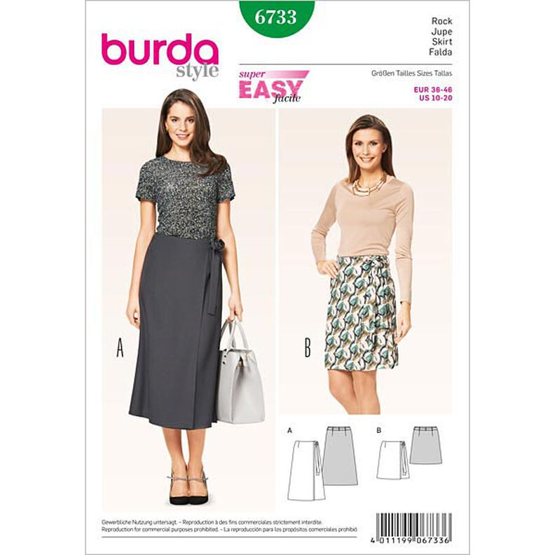 Kjol, Burda 6733, image number 1