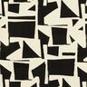 Dekorationstyg Jacquard Abstrakt struktur – svart/yllevit,  thumbnail number 1