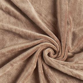 Stretchsammet Plyschtyg – mörkbeige, 