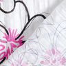 Crinkle-voile blommor och leopardmönster – vit/svart,  thumbnail number 4