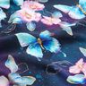 Bomullsjersey glittrande fjärilar och blommor | Glitzerpüppi  – nattblå/isblå,  thumbnail number 2