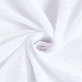 Gardintyg voile linnelook 300 cm – vit, 