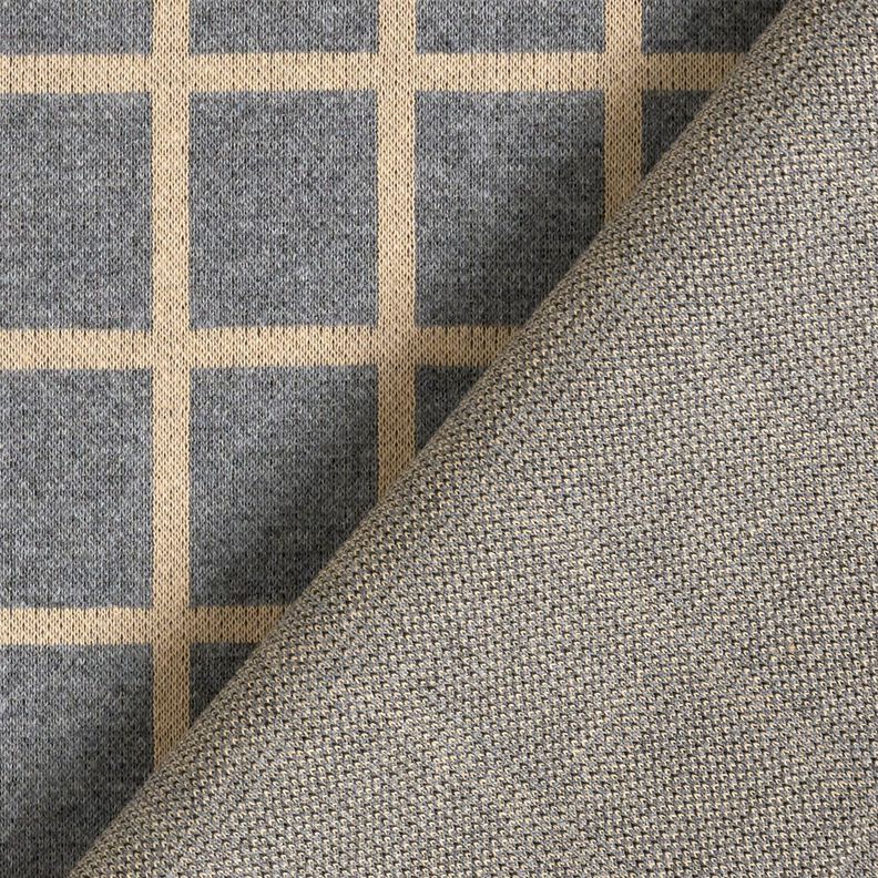 Romanitjersey rutor – grått/beige,  image number 5