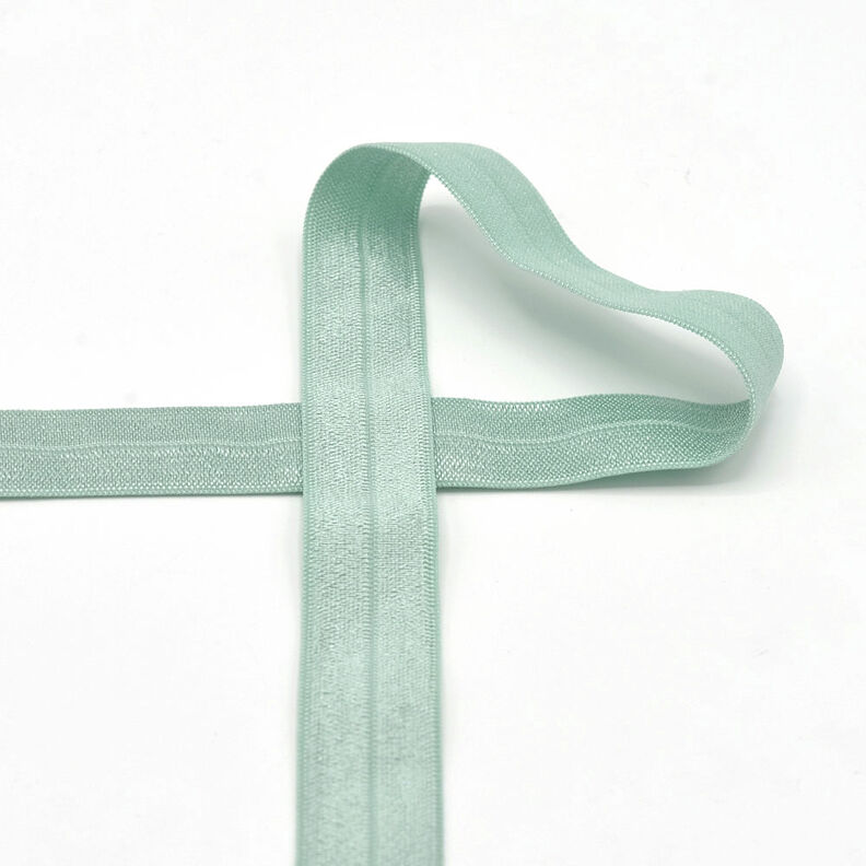 Elastiskt kantband (vikt resår) glänsande [20 mm] – vass,  image number 1