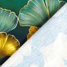 Bomullsjersey Ginkgo | Glitzerpüppi – mörkgrön/gammalguld,  thumbnail number 4