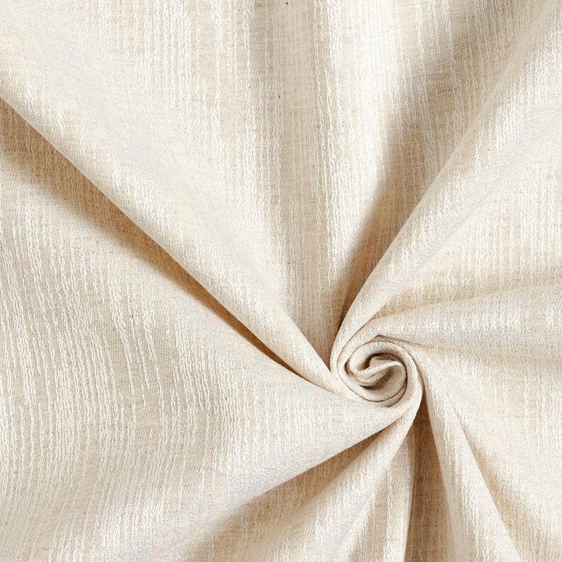 Dekorationstyg Jacquard abstrakt väv återvunnen – natur,  image number 3