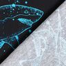 Bomullsjersey Hajar | Glitzerpüppi – svart/ljus turkos,  thumbnail number 4