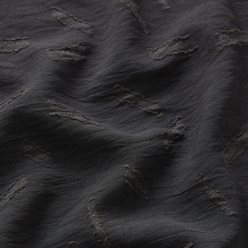 Jacquard dobby ränder – svart, image number 2