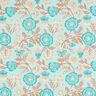 Viskos Voile blommor Tiffany – ljus turkos,  thumbnail number 1