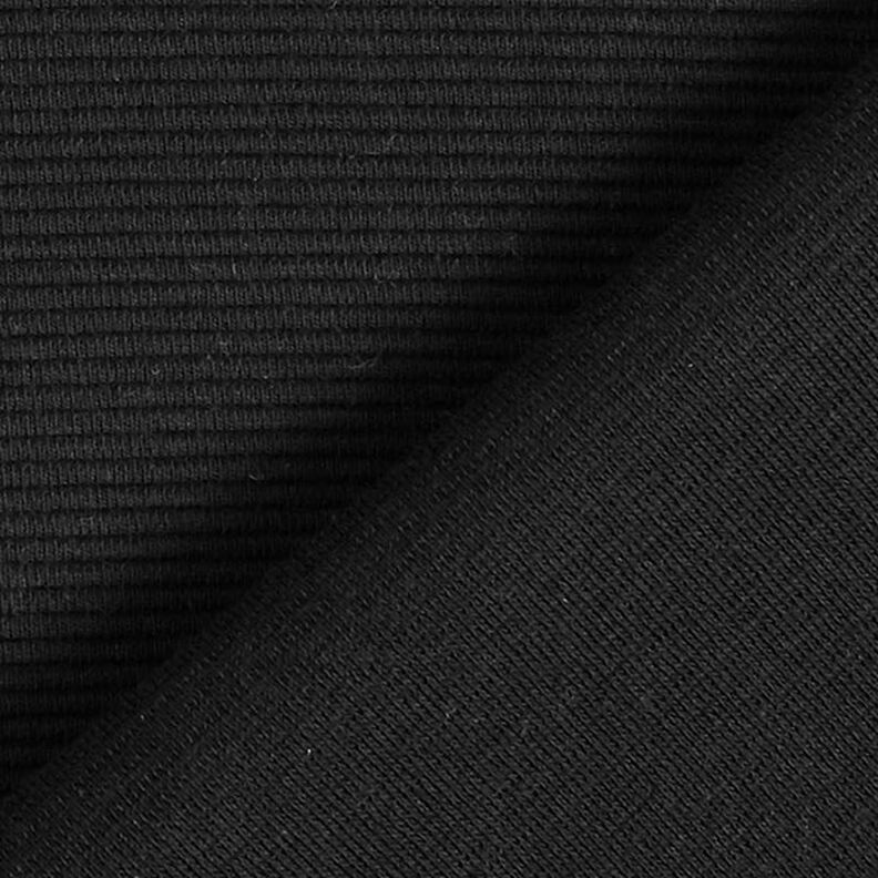 Ottoman-ribbad jersey enfärgad – svart,  image number 4