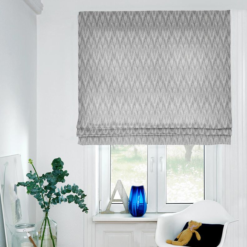 Dekorationstyg Jacquard abstrakt väv återvunnen – grå, image number 6