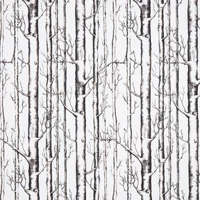 Dekorationstyg Halvpanama Trädstammar – yllevit, 