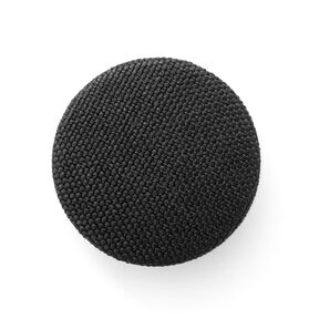 Klädd knapp, Classic Poly – svart, 