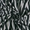 French Terry, borstad, zebra digitaltryck – svart/silver,  thumbnail number 3