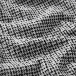 Uppruggad jacquard hundtandsmönster – svart/vit, 