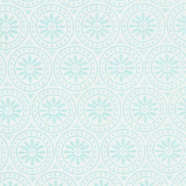 Outdoortyg jacquard Cirkel-ornament – mint/yllevit,  image number 1