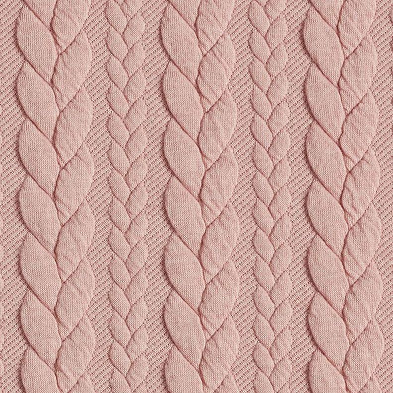 Jerseyjacquard Cloqué Flätat mönster – rose,  image number 1